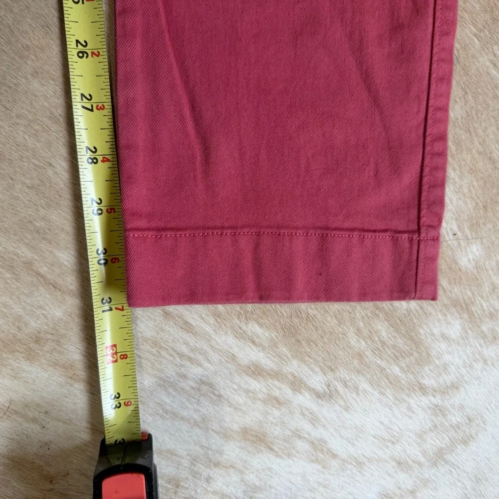 J. Crew Red Straight-Leg - slim cut w-33 l-32